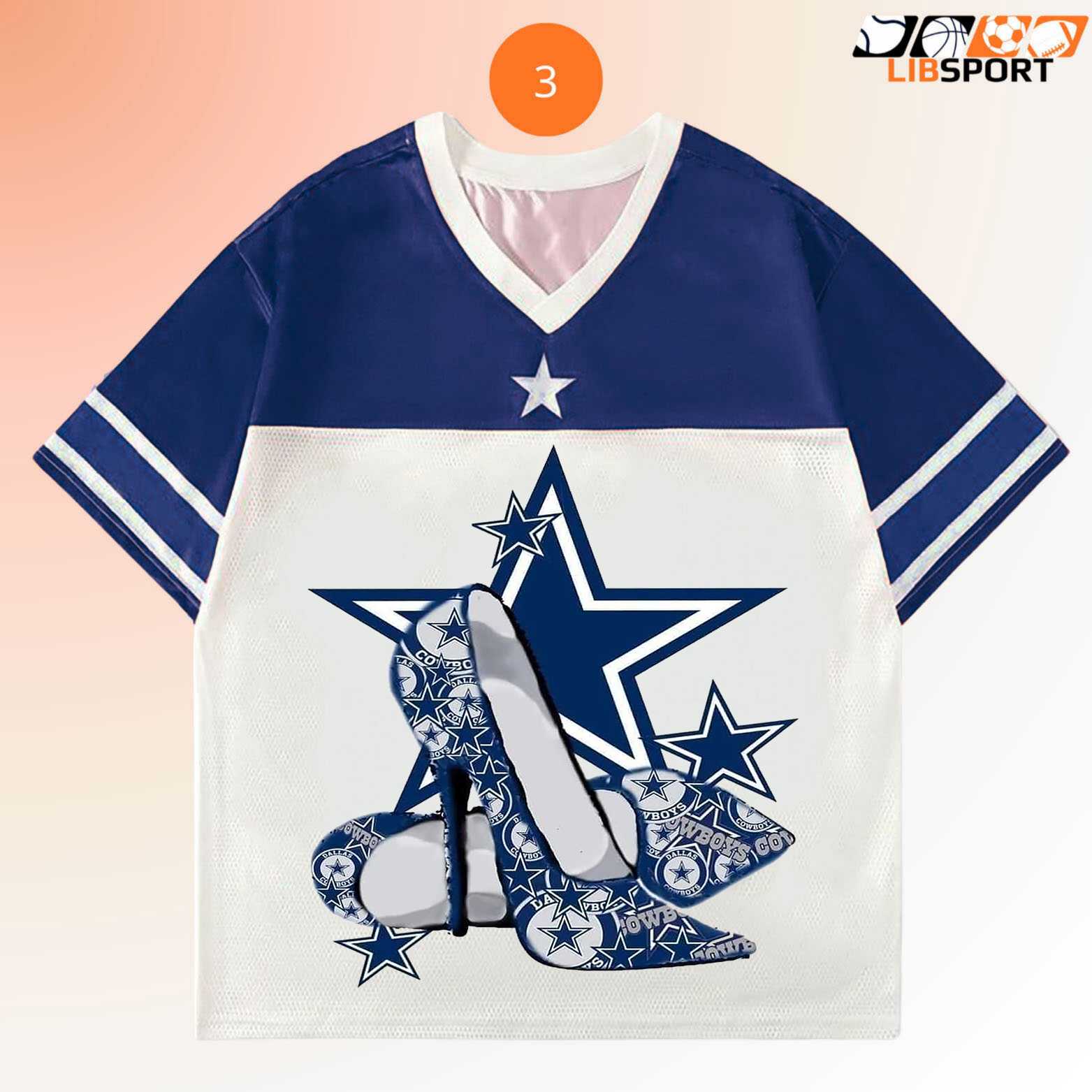 Cowboys Glam Fan Jersey, Nfl Support Shirt, Unisex Game Day Merch Tee